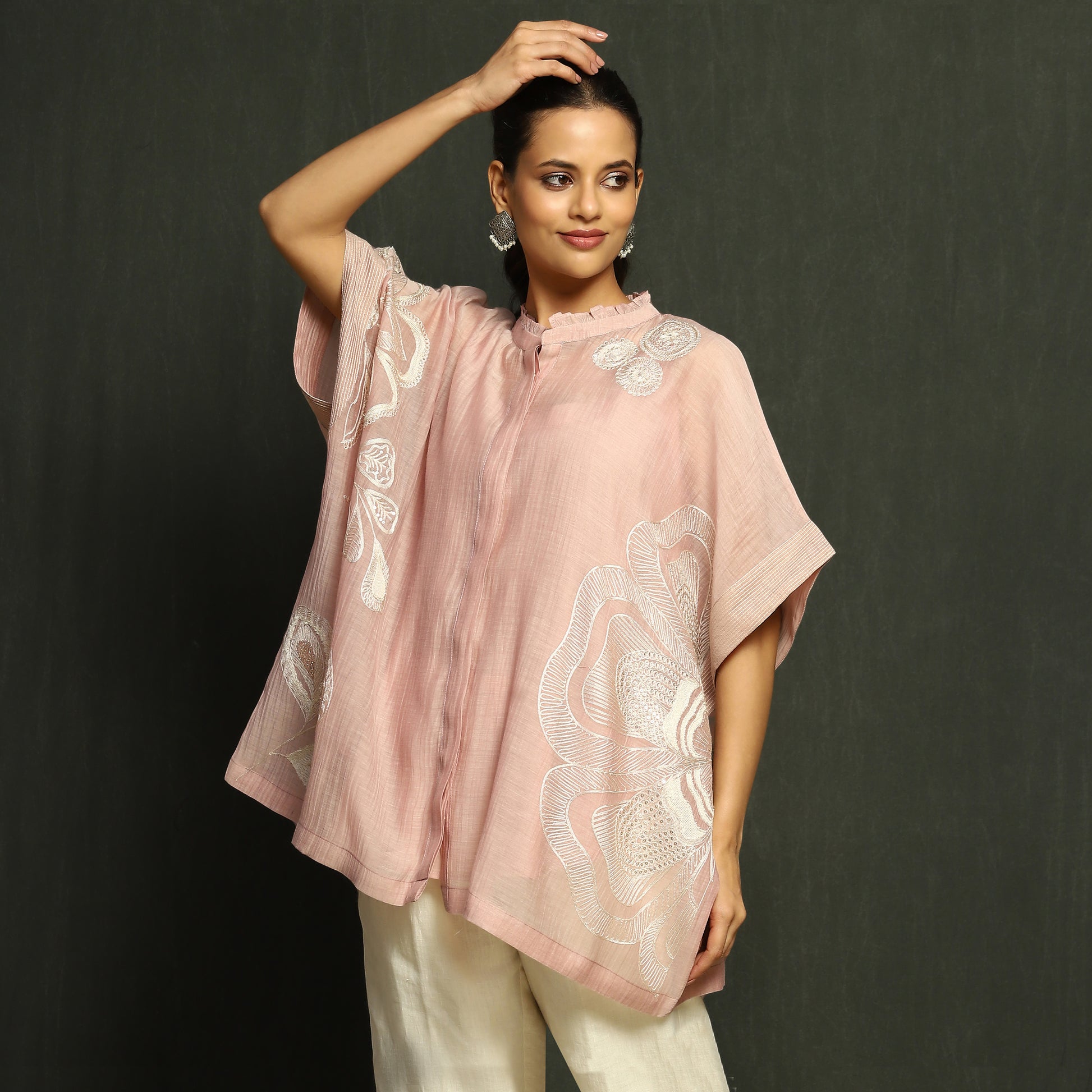 Blush Pink Embroidered Top