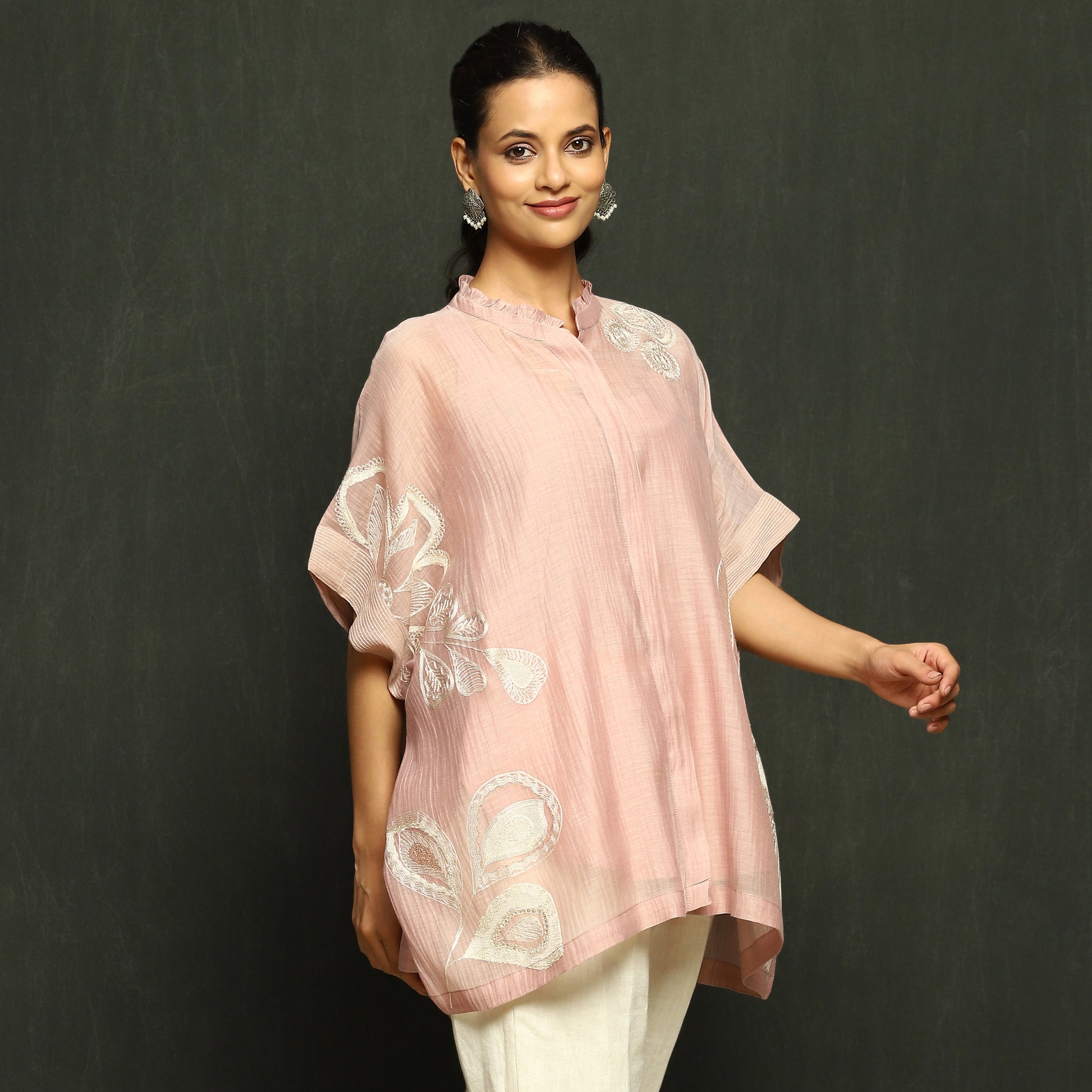 Blush Pink Embroidered Top