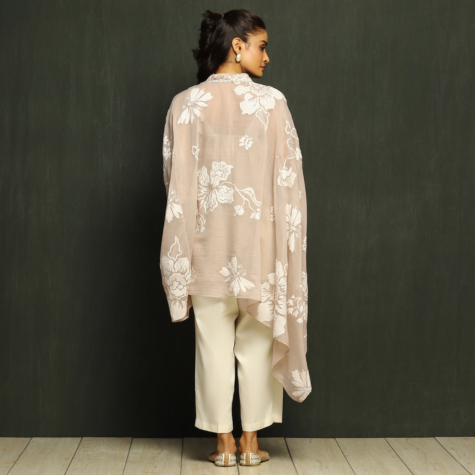 Desert Taupe Asymmetrical Top