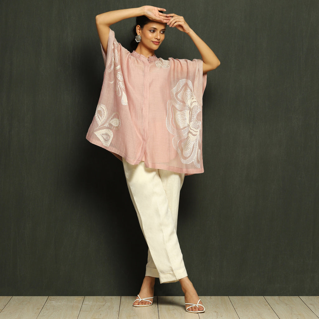 Blush Pink Embroidered Top